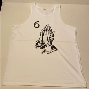 Praying hands men tank top size XL god